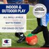 imageChampion Soccer Ball Youth amp Adult  Matte Finish 32Panel Design Enhanced Control Sizes PVC Cover Sizes 34 and 5 for Indoor amp Outdoor Training Includes 6 PumpUSA