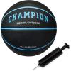 imageChampion Downtown Basketball  Durable Rubber Cover with Deep Channels for Better Control AntiBurst Butyl Bladder Includes Ball Pump for IndoorOutdoor PlayBLACKBONNIE BLUE