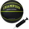 imageChampion Downtown Basketball  Durable Rubber Cover with Deep Channels for Better Control AntiBurst Butyl Bladder Includes Ball Pump for IndoorOutdoor PlayBLACKEVENING PRIMROSE