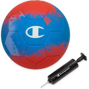 imageChampion Soccer Ball Youth amp Adult  Matte Finish 32Panel Design Enhanced Control Sizes PVC Cover Sizes 34 and 5 for Indoor amp Outdoor Training Includes 6 PumpUSA