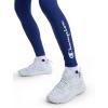 imageChampion Womens Performance Script Drawcord 78 Leggings FittedBlue Depths  Script Logo
