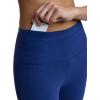 imageChampion Womens Performance Script Drawcord 78 Leggings FittedBlue Depths  Script Logo