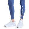 imageChampion Womens Performance Script Drawcord 78 Leggings FittedCoastal Fjord  Script Logo