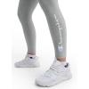 imageChampion Womens Performance Script Drawcord 78 Leggings FittedOxford Gray Heather  Script Logo