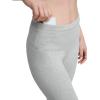imageChampion Womens Performance Script Drawcord 78 Leggings FittedOxford Gray Heather  Script Logo