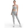 imageChampion Womens Performance Script Drawcord 78 Leggings FittedOxford Gray Heather  Script Logo