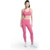 imageChampion Womens Performance Script Drawcord 78 Leggings FittedPink Cosmos  Script Logo