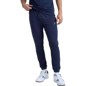 imageChampion Mens Sport Sweatpants Standard Fit Lighweight Moisture WickingDeep Navy  C Logo  Updated