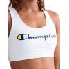 imageChampion Womens Champion Script Sports Bra Flexible FitBright White  Script Logo