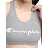 imageChampion Womens Champion Script Sports Bra Flexible FitOxford Gray Heather  Script Logo