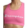 imageChampion Womens Champion Script Sports Bra Flexible FitPink Cosmos  Script Logo