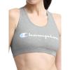 imageChampion Womens Champion Script Sports Bra Flexible FitOxford Gray Heather  Script Logo