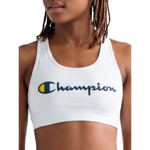 imageChampion Womens Champion Script Sports Bra Flexible FitBright White  Script Logo