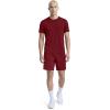 imageChampion Mens 10 Sport Knit Shorts Slim Fit LightweightPomegranate  C Logo