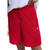 imageChampion Mens Performance 9 Mesh Shorts Standard Fit Lightweight Available in Regular and Big amp TallTango Red  C Logo