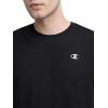 imageChampion Mens Performance Sport Crewneck Short Sleeve TShirt Standard Fit Lightweight BreathableBlack  C Logo