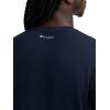 imageChampion Mens Performance Sport Crewneck Short Sleeve TShirt Standard Fit Lightweight BreathableDeep Navy  C Logo