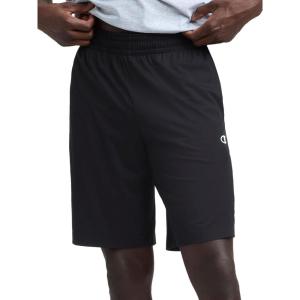 imageChampion Mens 10 Sport Knit Shorts Slim Fit LightweightBlack  C Logo