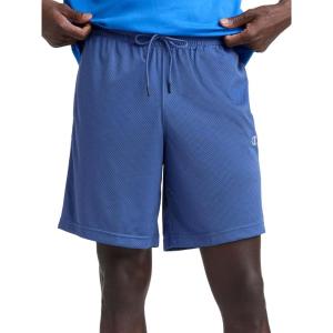 imageChampion Mens Performance 9 Mesh Shorts Standard Fit Lightweight Available in Regular and Big amp TallCoastal Fjord  C Logo