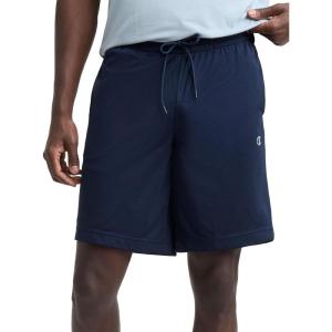 imageChampion Mens Performance 9 Mesh Shorts Standard Fit Lightweight Available in Regular and Big amp TallDeep Navy  C Logo