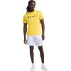 imageChampion Mens 7 Sport Knit Shorts Slim Fit LightweightBright White  C Logo