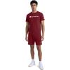 imageChampion Mens 7 Sport Knit Shorts Slim Fit LightweightPomegranate  C Logo