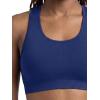 imageChampion Womens Infinity Racerback Sports Bra Moderate Support Seamless Moisture WickingBlue Depths  C Logo