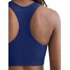 imageChampion Womens Infinity Racerback Sports Bra Moderate Support Seamless Moisture WickingBlue Depths  C Logo
