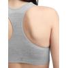 imageChampion Womens Infinity Racerback Sports Bra Moderate Support Seamless Moisture WickingOxford Gray Heather  C Logo