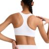 imageChampion Womens Sports Bra HighImpact Compression MoistureWicking FabricWhite