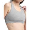 imageChampion Womens Infinity Racerback Sports Bra Moderate Support Seamless Moisture WickingOxford Gray Heather  C Logo