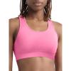 imageChampion Womens Infinity Racerback Sports Bra Moderate Support Seamless Moisture WickingPink Cosmos  C Logo