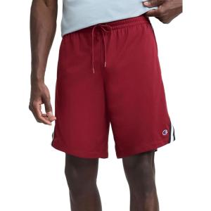 imageChampion Mens 10 Lacrosse Shorts Standard Fit Lightweight Available in Regular and Big amp TallPomegranate