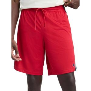 imageChampion Mens 10 Lacrosse Shorts Standard Fit Lightweight Available in Regular and Big amp TallTango Red
