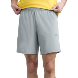 imageChampion Mens 7 Sport Knit Shorts Slim Fit LightweightQuarry  C Logo
