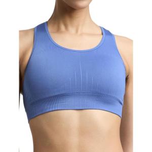 imageChampion Womens Infinity Racerback Sports Bra Moderate Support Seamless Moisture WickingCoastal Fjord  C Logo