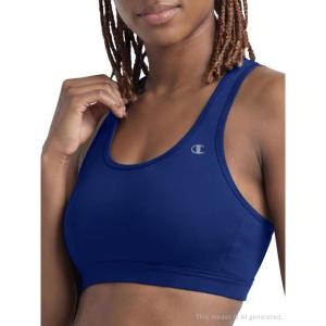 imageChampion Womens Sports Bra HighImpact Compression MoistureWicking FabricBlue Depths