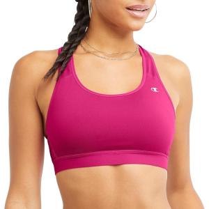 imageChampion Womens Sports Bra HighImpact Compression MoistureWicking FabricFantastic Fuchsia