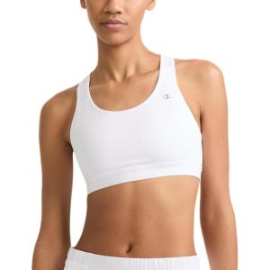 imageChampion Womens Sports Bra HighImpact Compression MoistureWicking FabricWhite