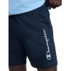imageChampion Men Graphic Lounge ShortStandard Fit7 InseamScript LogoLightweight 100 Cotton JersyAvailable RegularBigTallDeep Navy
