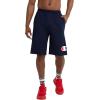 imageChampion Men Graphic Lounge ShortStandard Fit7 InseamScript LogoLightweight 100 Cotton JersyAvailable RegularBigTallNavy  C Logo