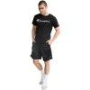 imageChampion Mens Classic Script Graphic Short Sleeve TShirt Standard Fit Tonal Logo Available in Regular and Big amp TallBlack  Classic Script Logo