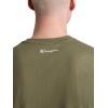 imageChampion Mens Classic Script Graphic Short Sleeve TShirt Standard Fit Tonal Logo Available in Regular and Big amp TallBurnt Olive