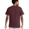 imageChampion Mens Classic Script Graphic Short Sleeve TShirt Standard Fit Tonal Logo Available in Regular and Big amp TallMaroon  Classic Script Logo