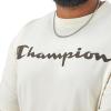 imageChampion Mens Classic Script Graphic Short Sleeve TShirt Standard Fit Tonal Logo Available in Regular and Big amp TallNatural  Classic Script Logo