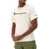 imageChampion Mens Classic Script Graphic Short Sleeve TShirt Standard Fit Tonal Logo Available in Regular and Big amp TallNatural