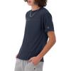imageChampion Mens Classic Script Graphic Short Sleeve TShirt Standard Fit Tonal Logo Available in Regular and Big amp TallNavy  Tonal Script Logo