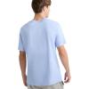 imageChampion Mens Classic Script Graphic Short Sleeve TShirt Standard Fit Tonal Logo Available in Regular and Big amp TallPewter Blue