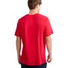 imageChampion Mens Classic Script Graphic Short Sleeve TShirt Standard Fit Tonal Logo Available in Regular and Big amp TallScarlet