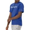imageChampion Mens Classic Script Graphic Short Sleeve TShirt Standard Fit Tonal Logo Available in Regular and Big amp TallSurf the Web  Classic Script Logo